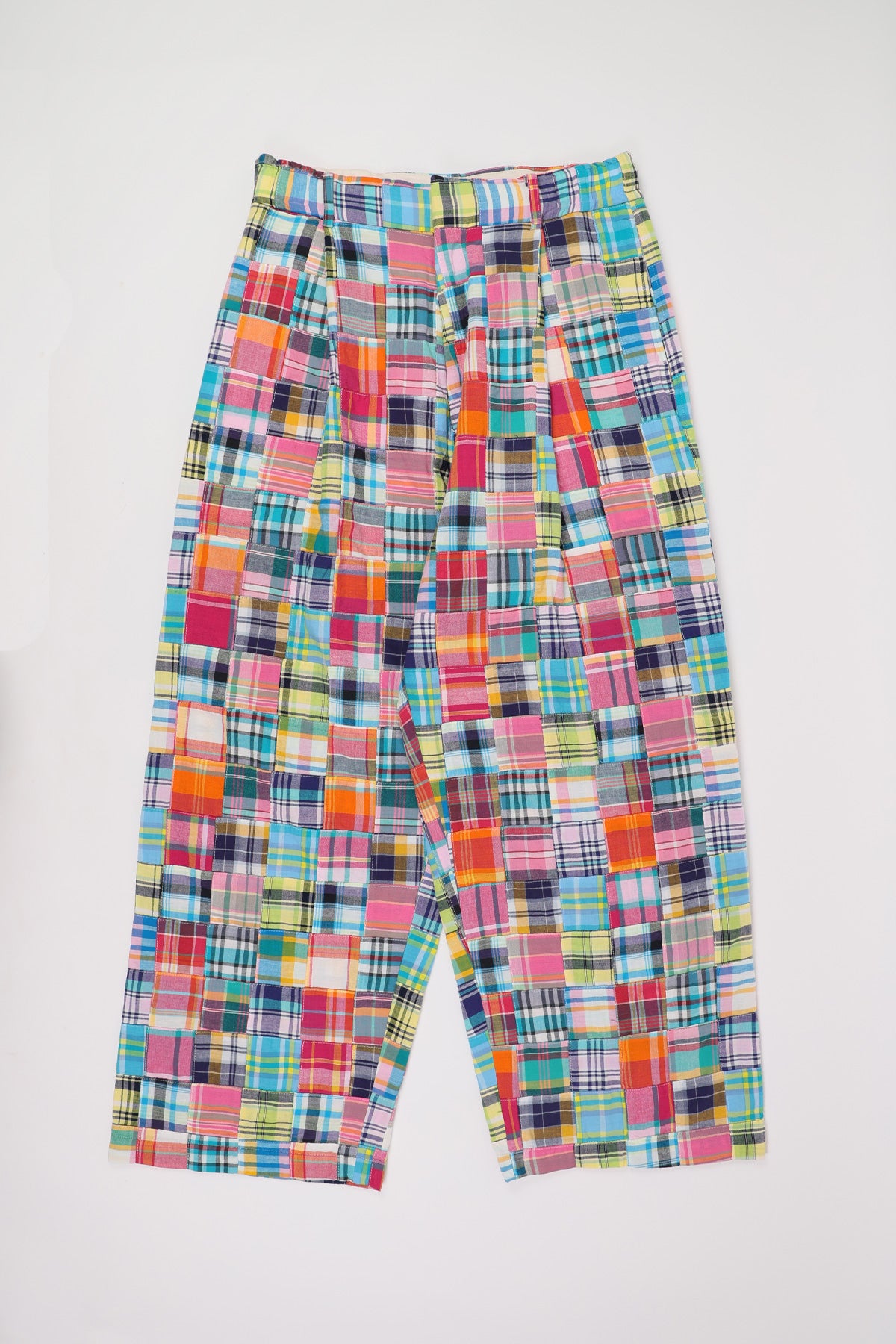 J. Press - India Madras 1 Tuck Wide Easy Trousers - Pink - Canoe Club