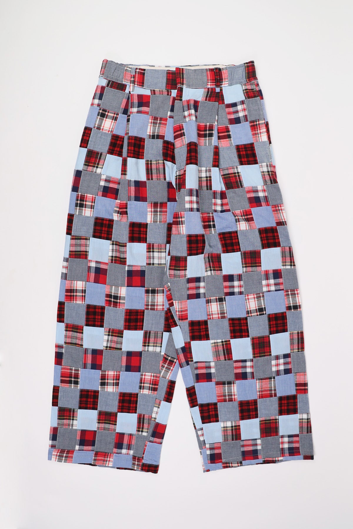 J. Press - India Madras 1 Tuck Wide Easy Trousers - Sax - Canoe Club