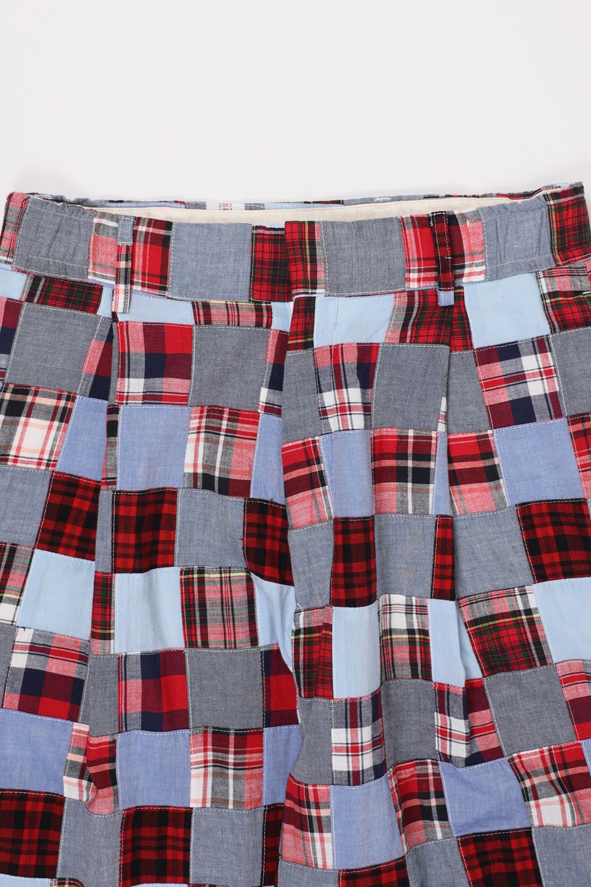 J. Press - India Madras 1 Tuck Wide Easy Trousers - Sax - Canoe Club