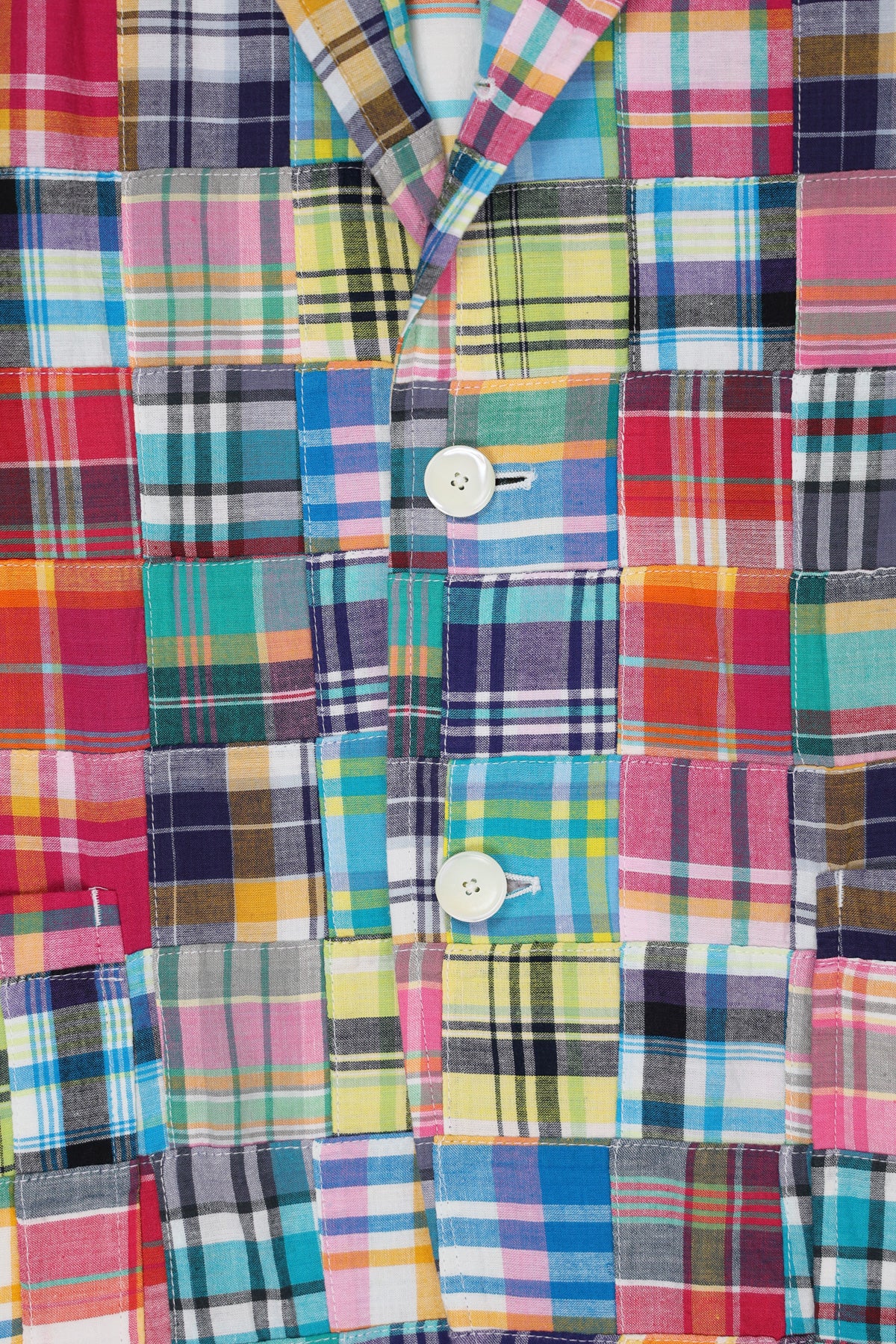 J. Press - India Madras 3 Button Old Fit Jacket - Pink - Canoe Club