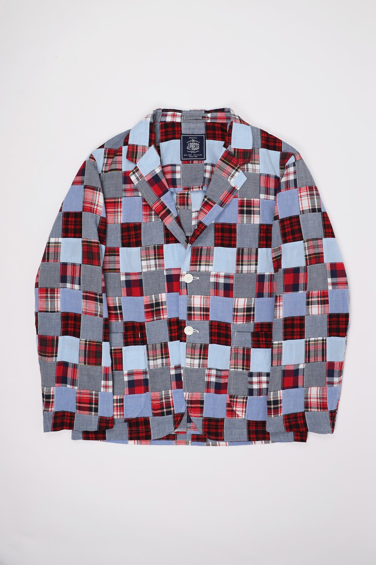 J. Press - India Madras 3 Button Old Fit Jacket - Sax - Canoe Club