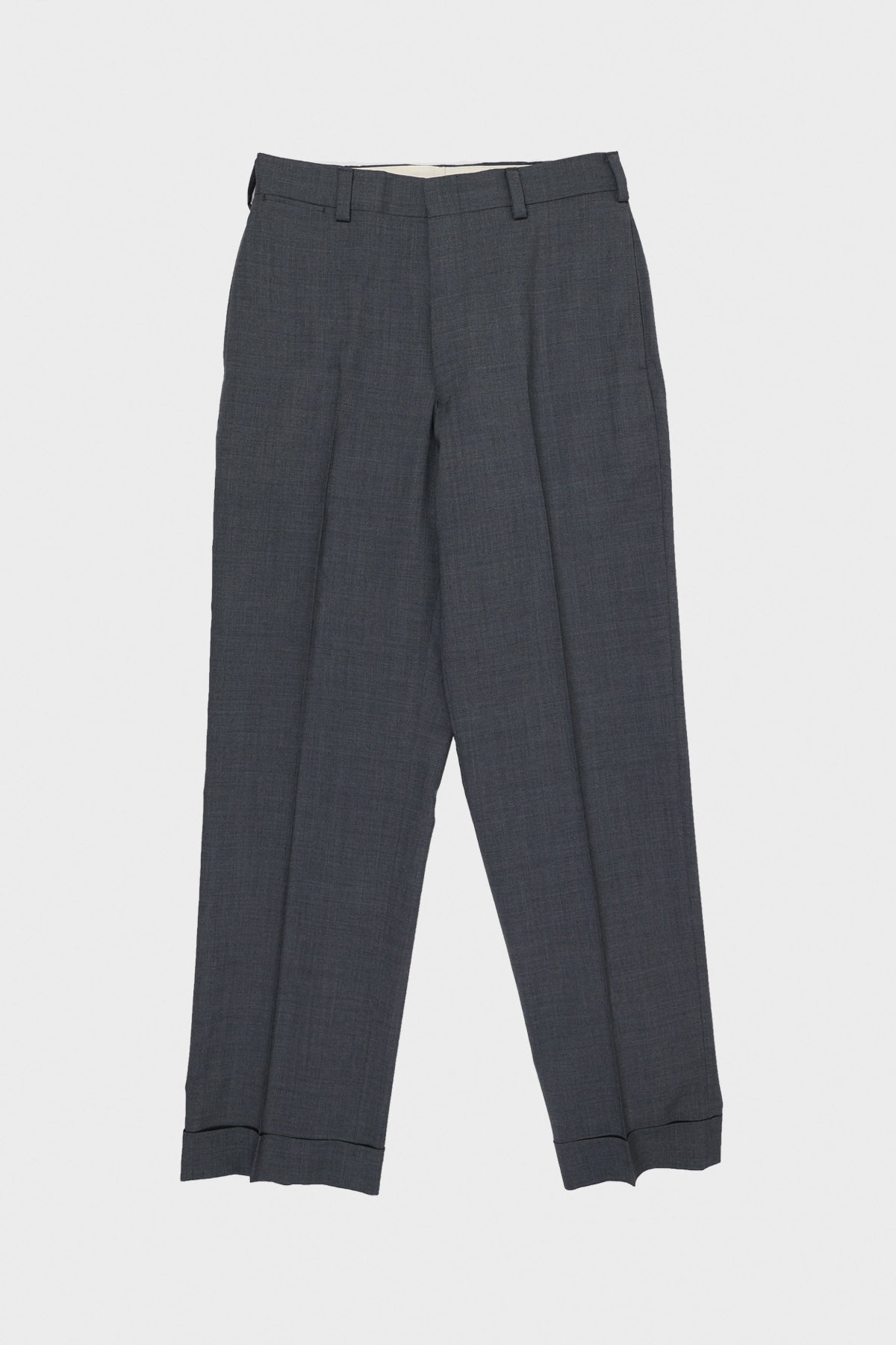 J. Press - Merino Tropical Wool Piped Stem Trousers - Gray - Canoe Club