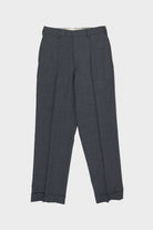 J. Press - Merino Tropical Wool Piped Stem Trousers - Gray - Canoe Club