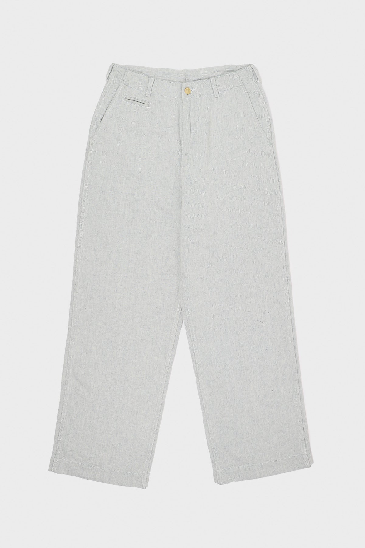 J. Press - Recycled Denim Military Trousers - Dull Denim - Canoe Club