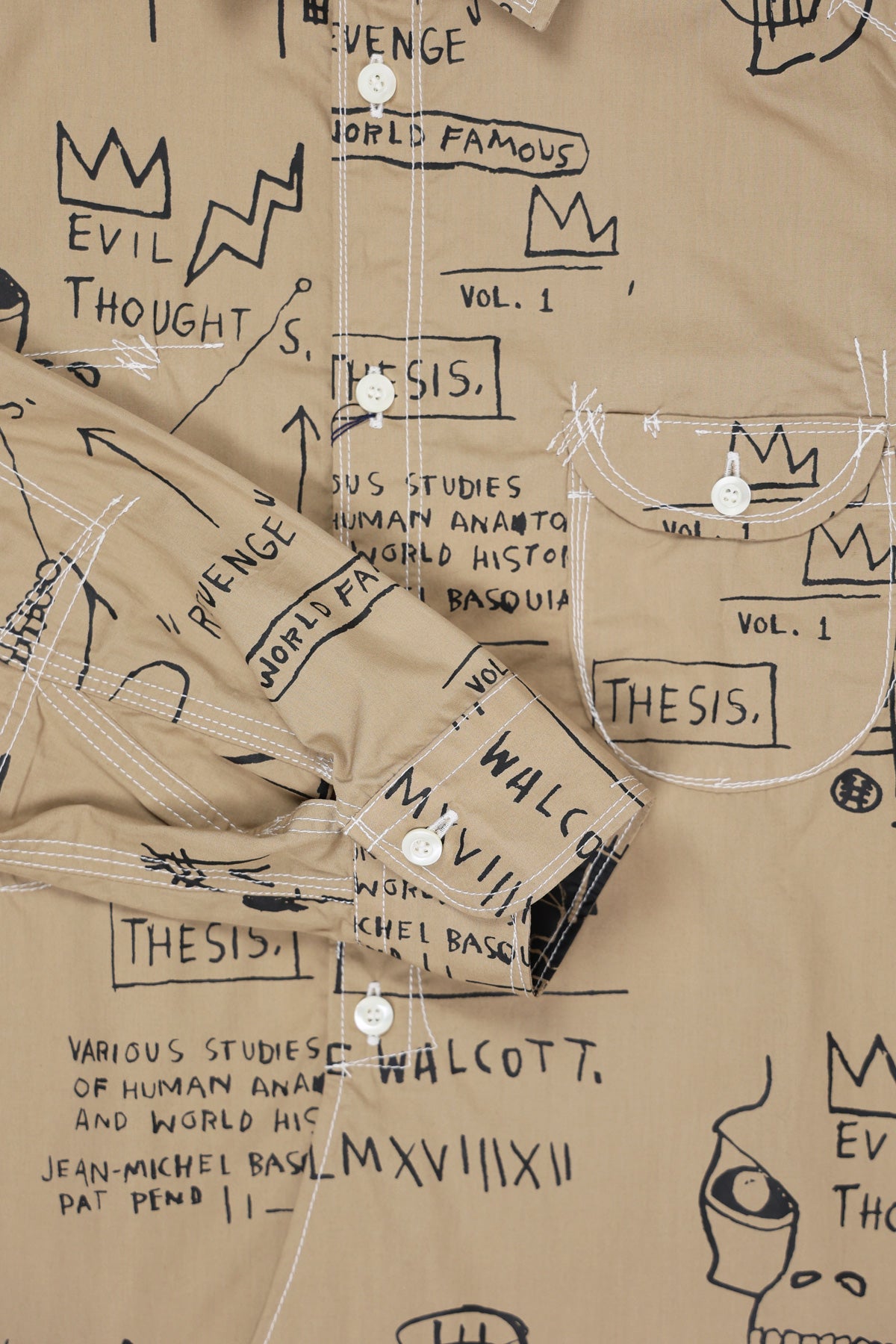 Junya Watanabe - Basquiat Shirt - Beige/Black - Canoe Club