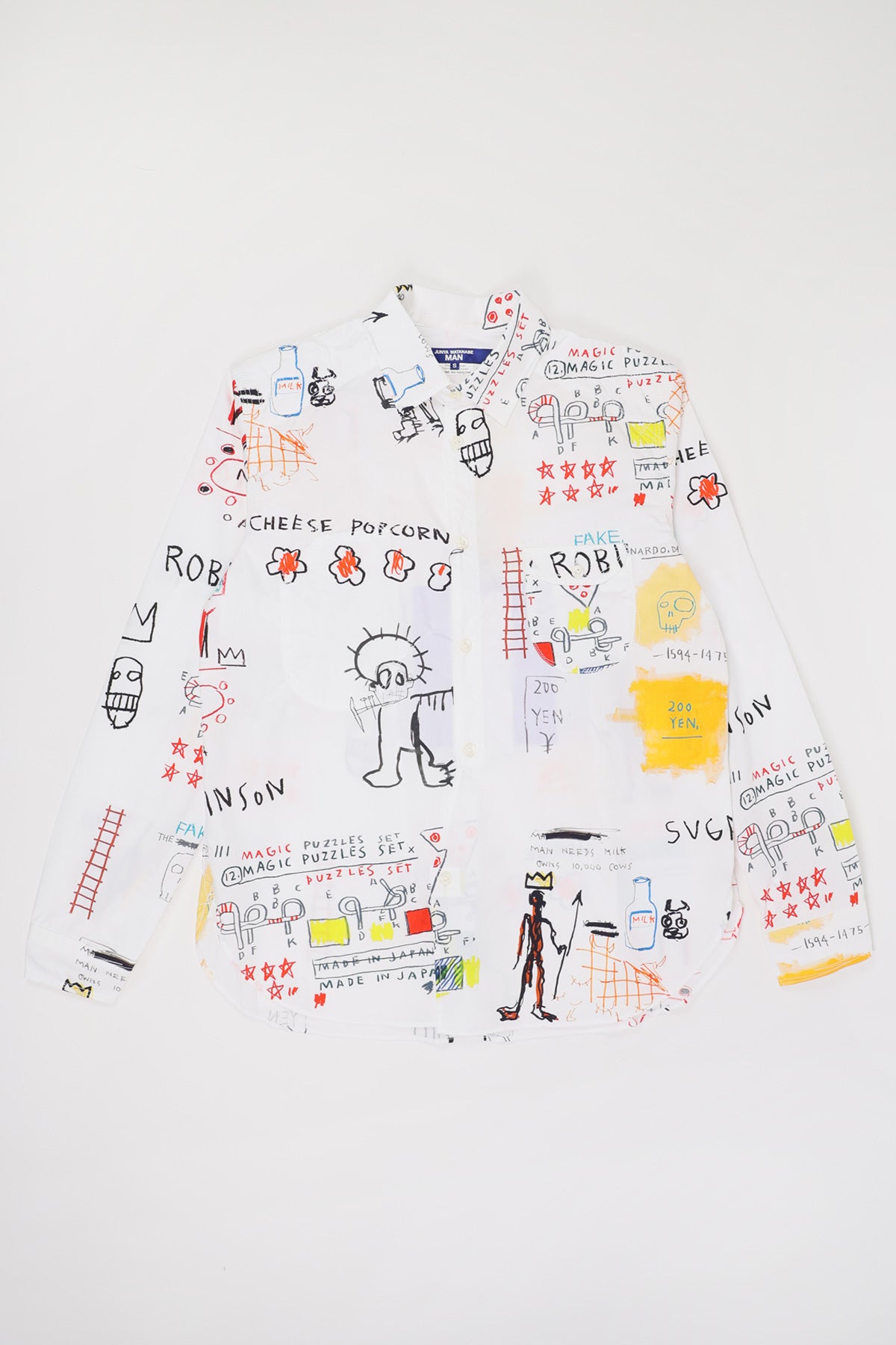 Junya Watanabe - Basquiat Wide Fit Cotton Shirt - White - Canoe Club
