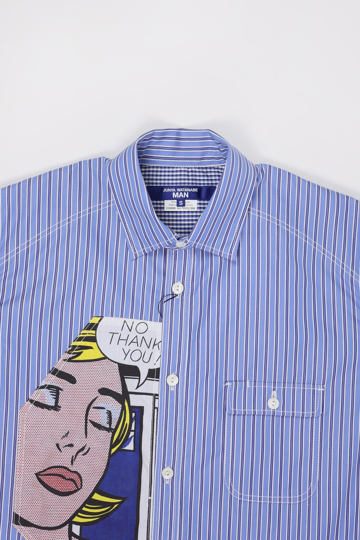 Junya Watanabe - Roy Lichtenstein Mix Cotton Shirt - Blue - Canoe Club