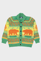 Junya Watanabe - Tribal Knit Sweater - Green/Yellow - Canoe Club