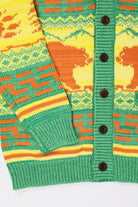 Junya Watanabe - Tribal Knit Sweater - Green/Yellow - Canoe Club