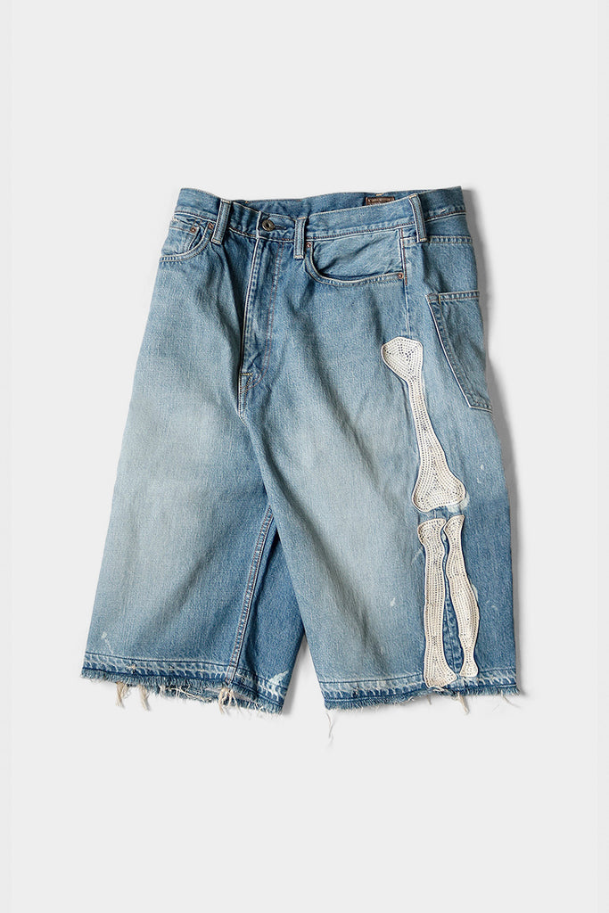 Kapital - 14oz Denim 5P Shorts (BONE) - Pro - Canoe Club