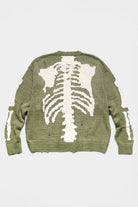 Kapital - 5G Cotton Knit BONE Crew Sweater - Khaki - Canoe Club