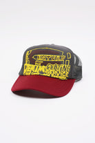 Kapital - CENTURY DENIM COATING SERVICE Truck Cap - Charcoal/Burgundy - Canoe Club