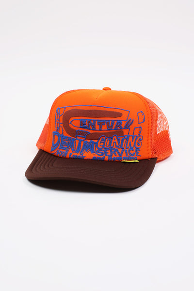 CENTURY DENIM COATING SERVICE Truck Cap - Orange/Brown