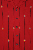 Karu Research - Beaded Camp Shirt - Red - Canoe Club
