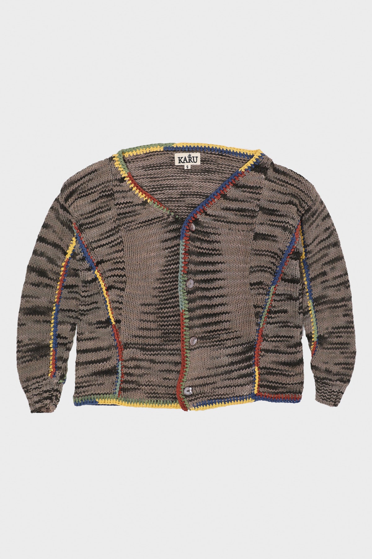 Karu Research - Natural Dyed Cardigan - Grey - Canoe Club