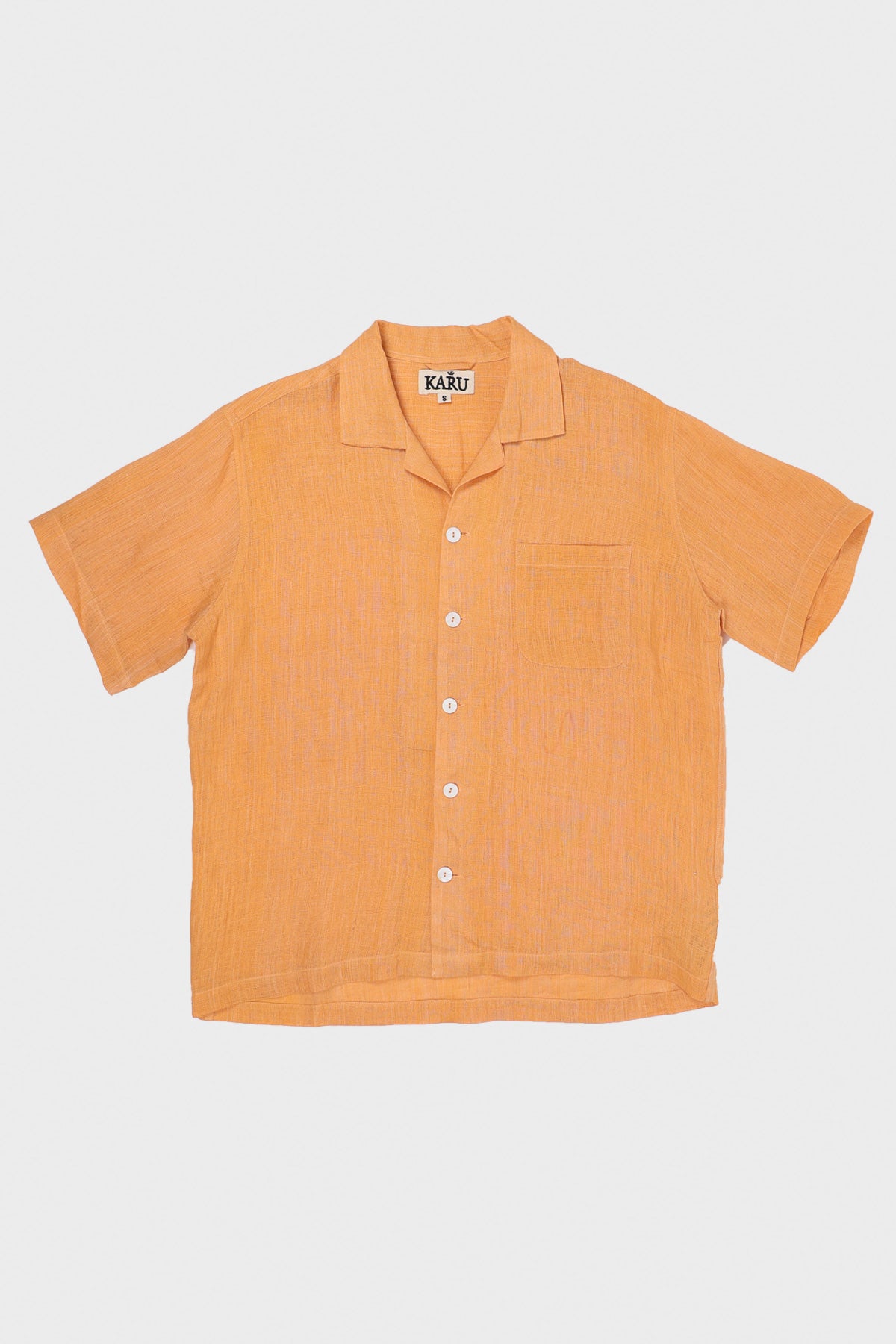 Karu Research - Linen Camp Shirt - Orange - Canoe Club