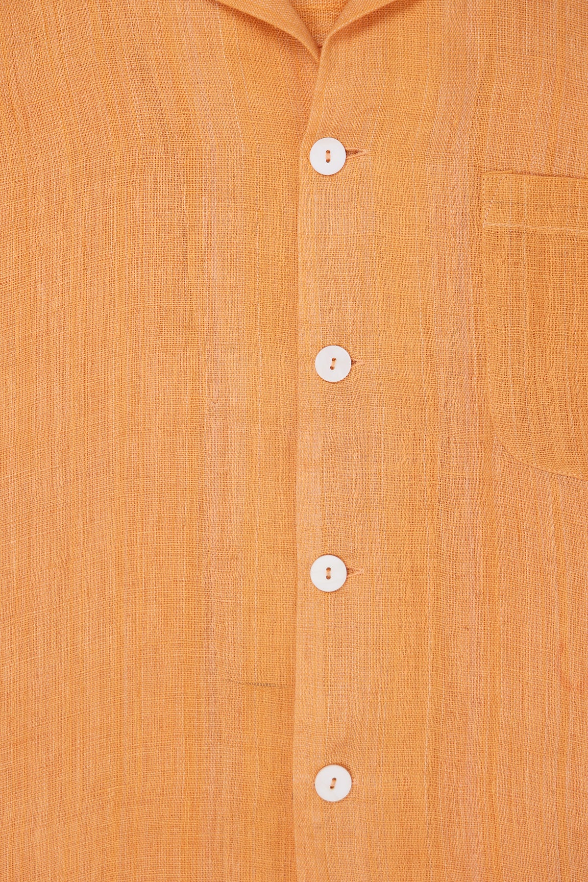 Karu Research - Linen Camp Shirt - Orange - Canoe Club