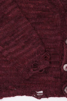 Karu Research - Hand Brushed Cardigan - Burgundy - Canoe Club