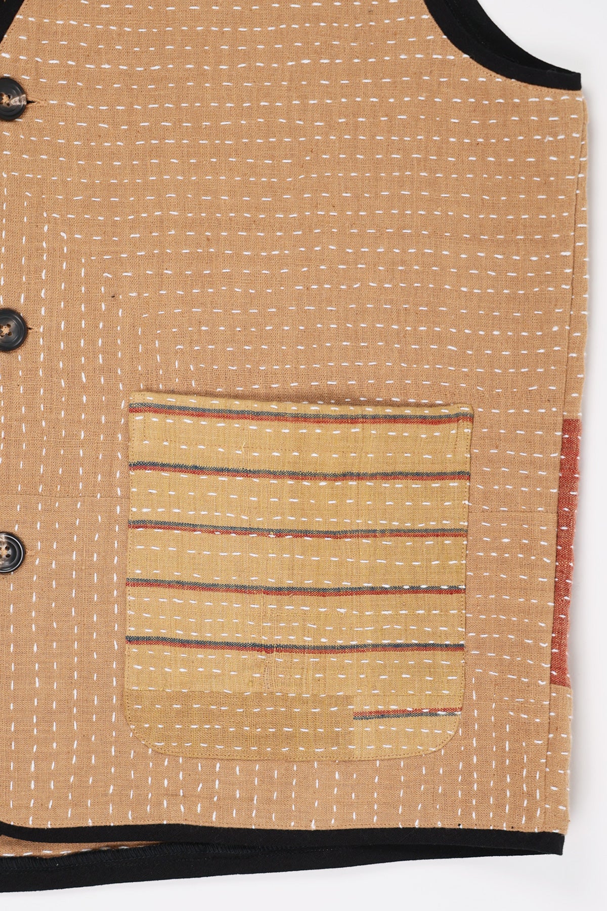Karu Research - Work Vest - Beige Patchwork - Canoe Club