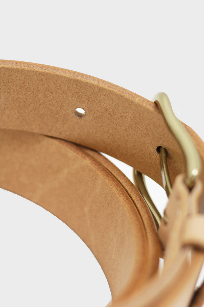 Laperruque - Belt - Natural Leather and Brass Buckle - Canoe Club