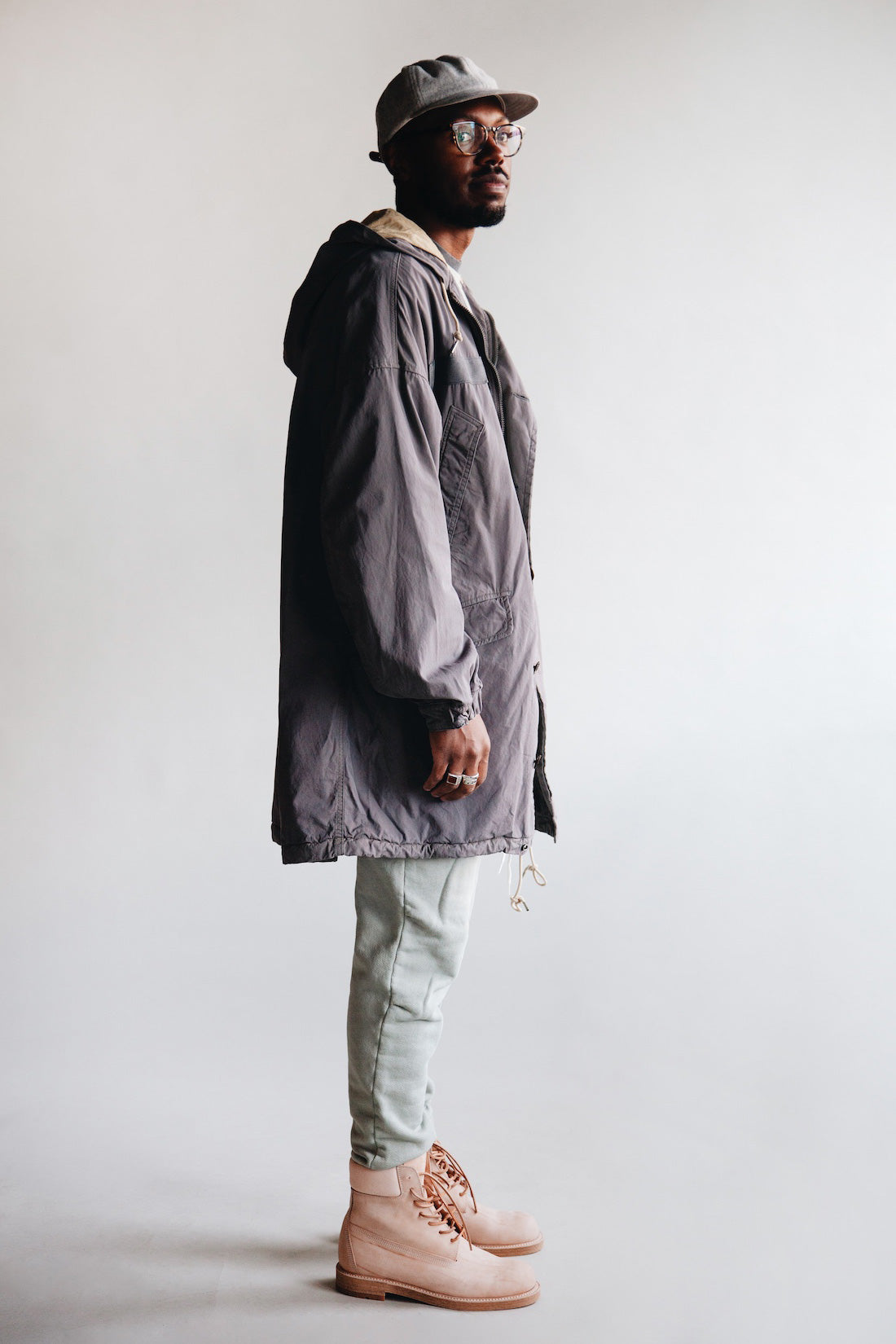 Hender Scheme - 2 Tone Wool Cap - Light Grey - Canoe Club