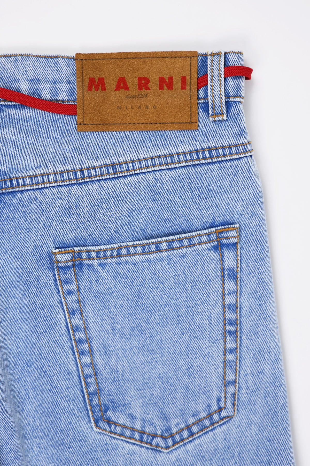 Marni - Bleached Coated Denim - Illusion Blue - Canoe Club