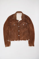 Marni - Distressed Denim Jacket - Brown Garment Dye - Canoe Club