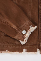 Marni - Distressed Denim Jacket - Brown Garment Dye - Canoe Club