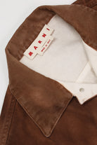 Marni - Distressed Denim Jacket - Brown Garment Dye - Canoe Club
