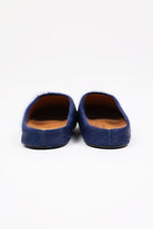Marni - Fussbett Sabot - Navy Long Hair - Canoe Club