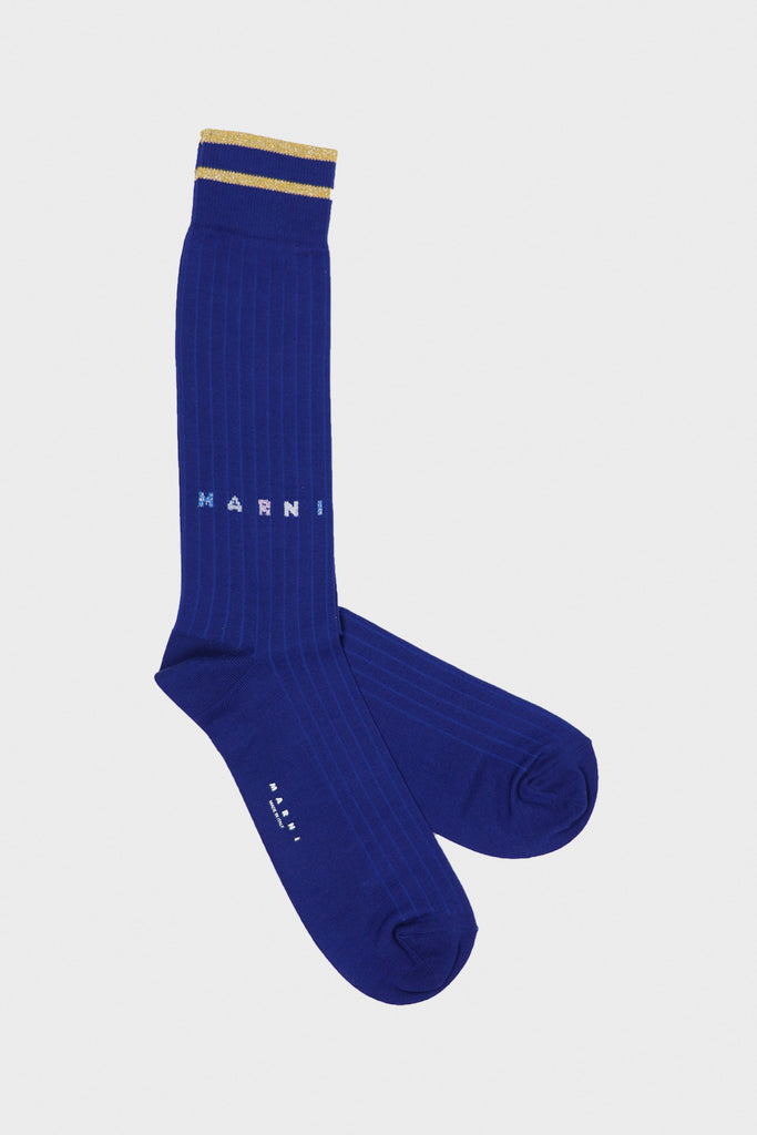 Marni - Logo Socks - Royal Blue - Canoe Club