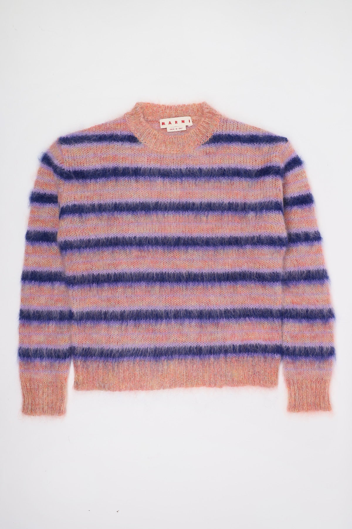 Marni Mohair Striped Sweater | Apricot | Canoe Club