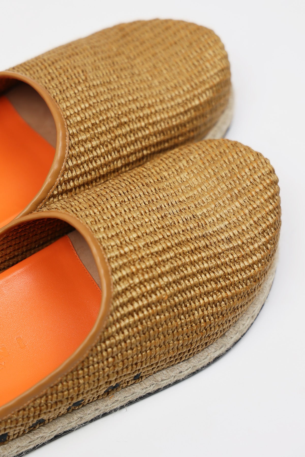 Marni - Woven Sabot Clog - Tan - Canoe Club