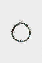 Mikia - African Turquoise/Chrysocolla and Sterling Silver Bracelet - Canoe Club