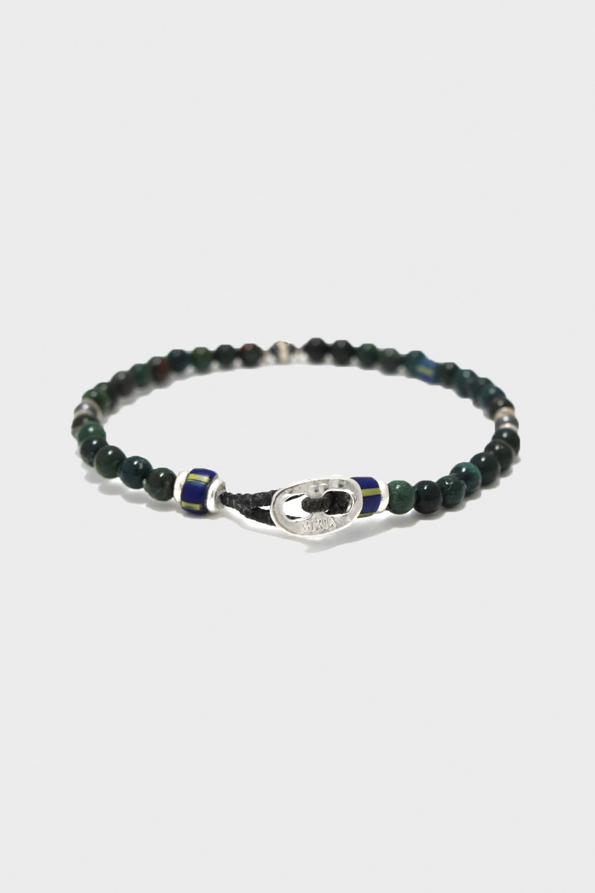 Mikia - Bloodstone and Sterling Silver Bracelet - 4mm Stones - Canoe Club