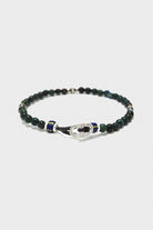 Mikia - Bloodstone and Sterling Silver Bracelet - 4mm Stones - Canoe Club