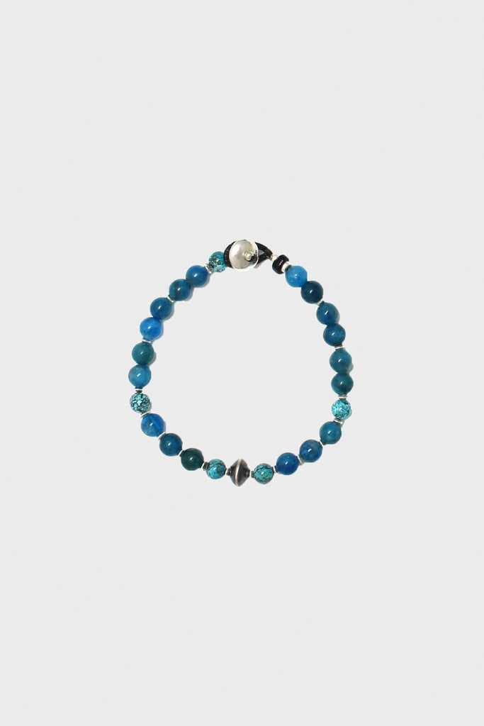 Mikia - Blue Apatite/Chrysocolla and Sterling Silver Bracelet - Canoe Club