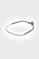 Mikia - Obsidian Bead Bracelet - Sterling Silver - Canoe Club