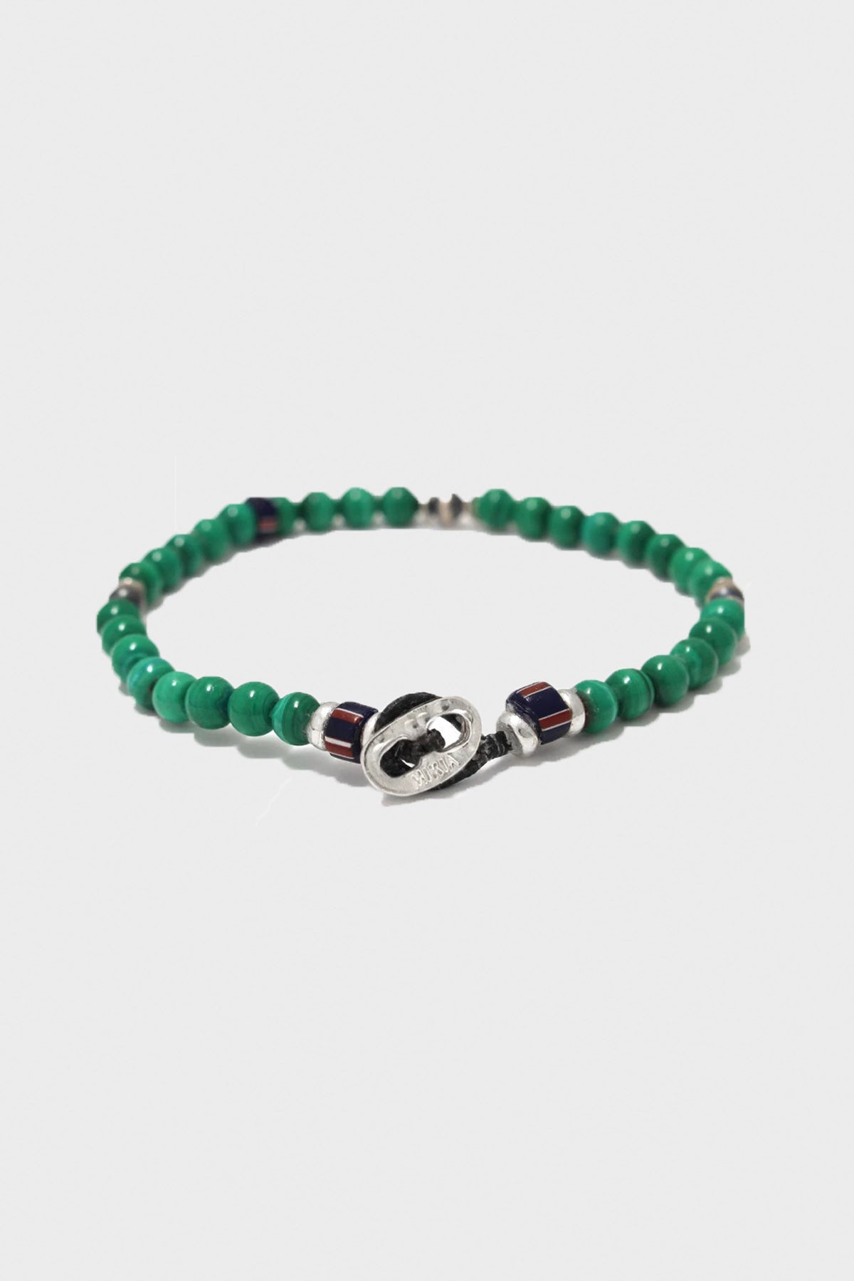 Mikia - Malachite and Sterling Silver Bracelet - Canoe Club