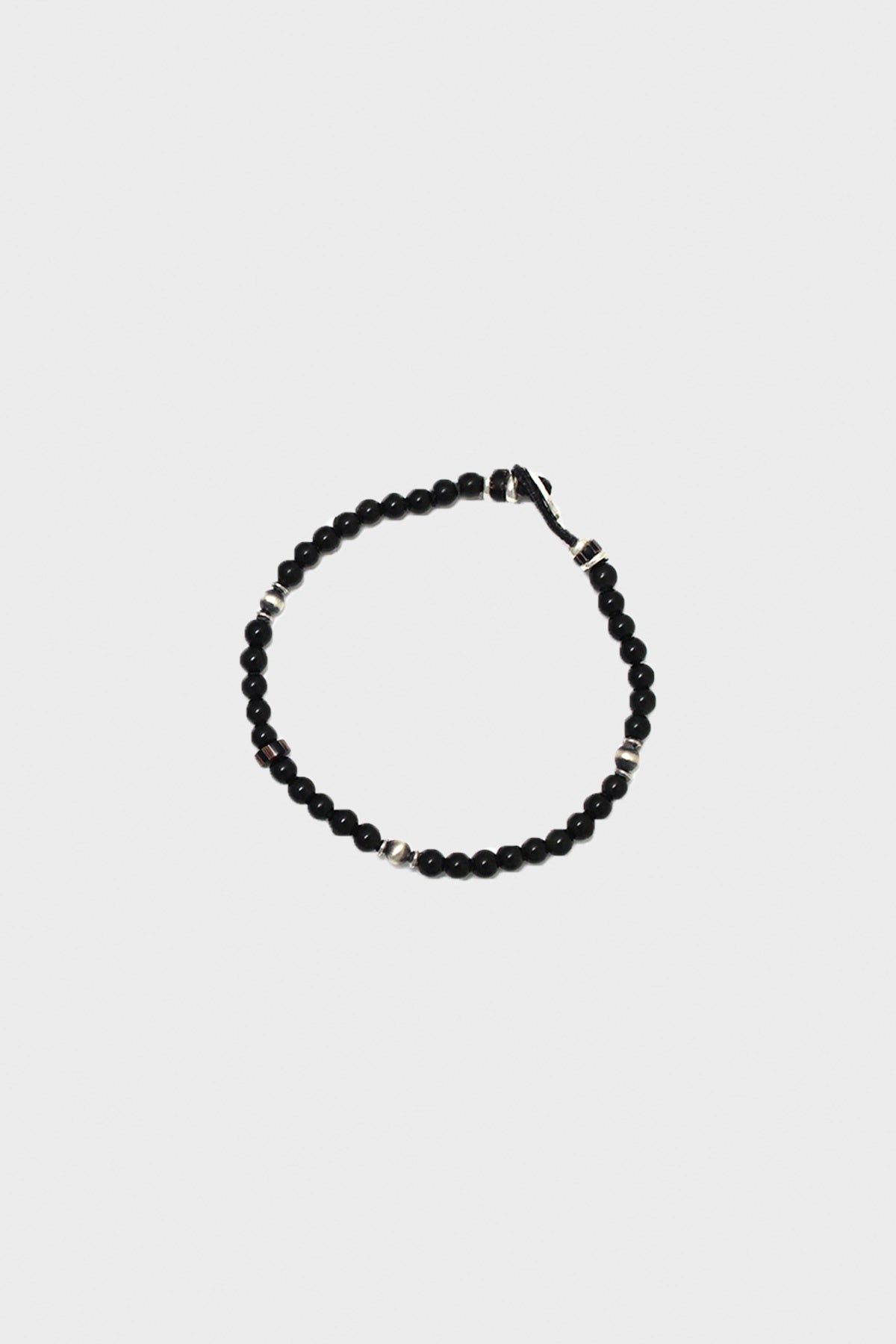 Mikia - Rainbow Obsidian and Sterling Silver Bracelet - 4mm Stones - Canoe Club