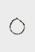 Mikia - Serpentine and Sterling Silver Bracelet - 6mm Stones - Canoe Club