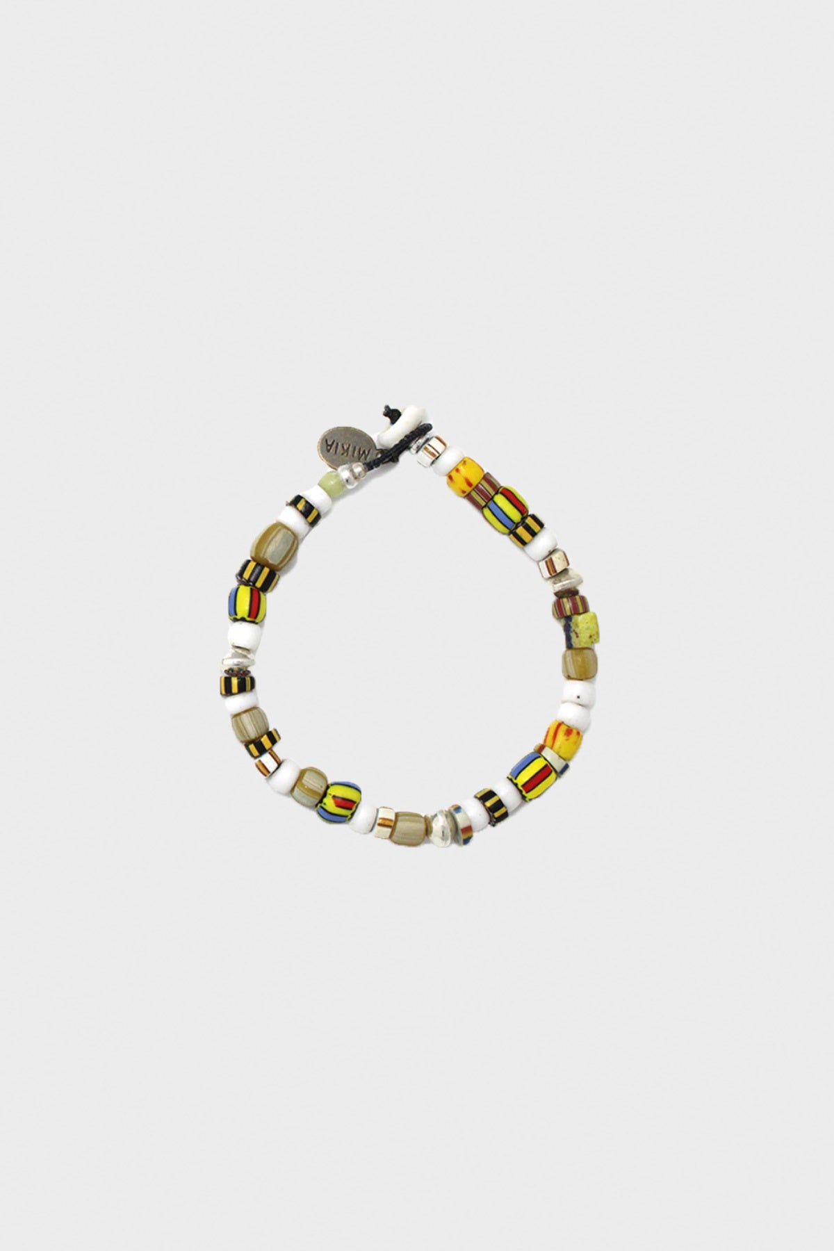 Mikia - Trade Beads Bracelet - Yellow Chevron - Canoe Club