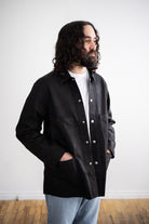 orSlow - Leather Utility Coverall - Black - Canoe Club