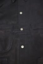 orSlow - Leather Utility Coverall - Black - Canoe Club