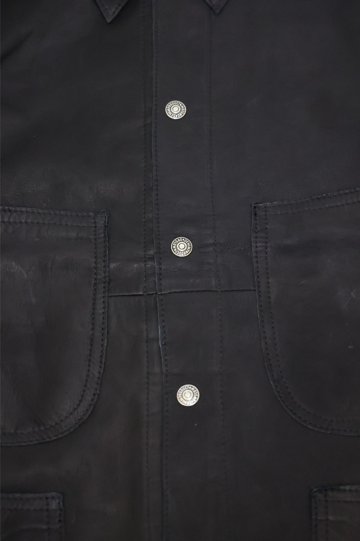 orSlow Leather Utility Coverall | Black | Canoe Club