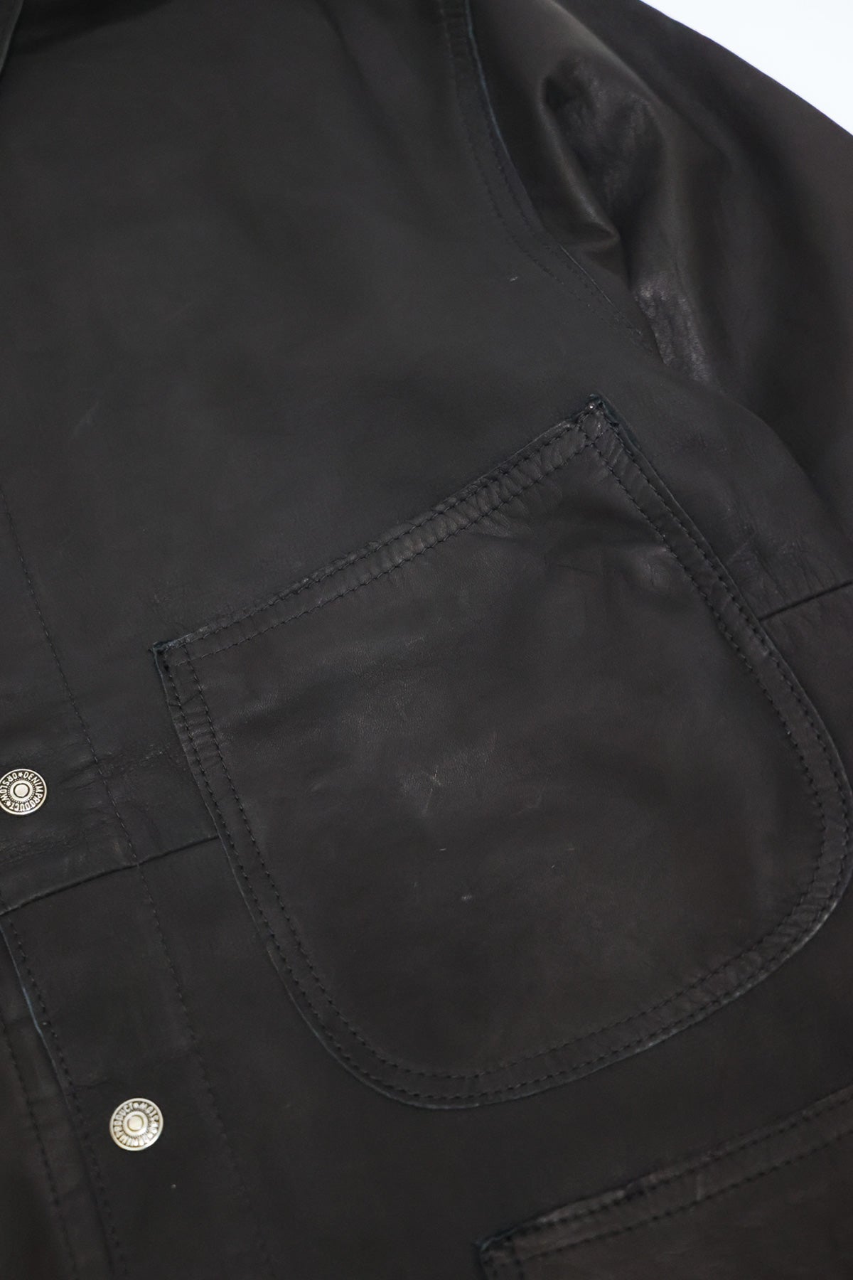 orSlow - Leather Utility Coverall - Black - Canoe Club