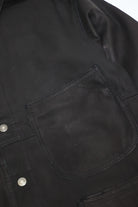 orSlow - Leather Utility Coverall - Black - Canoe Club
