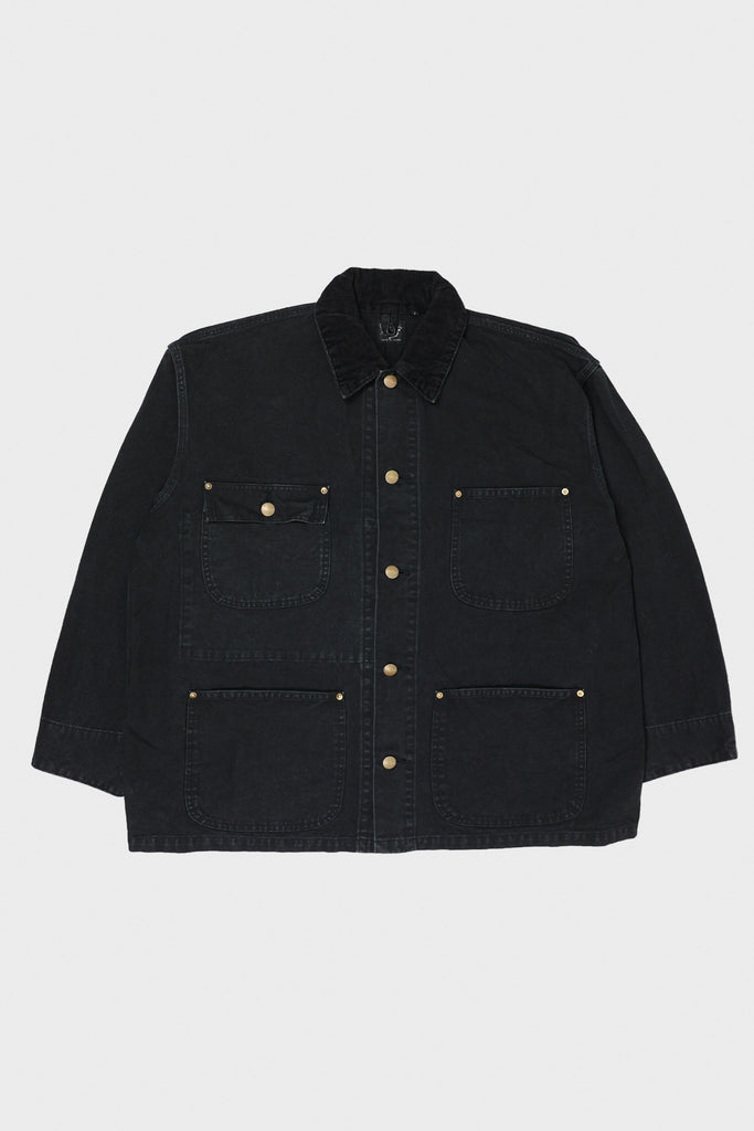 orSlow - Loose Fit Oxford Coverall - Black - Canoe Club