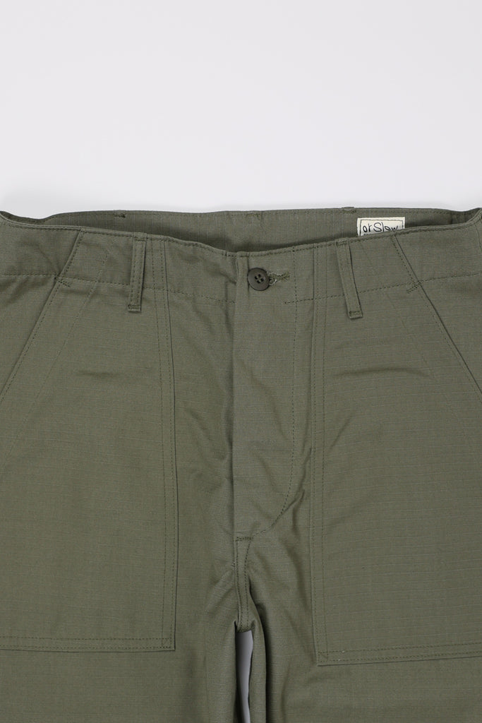 orSlow - US Army Fatigue Pants - Green Ripstop - Canoe Club