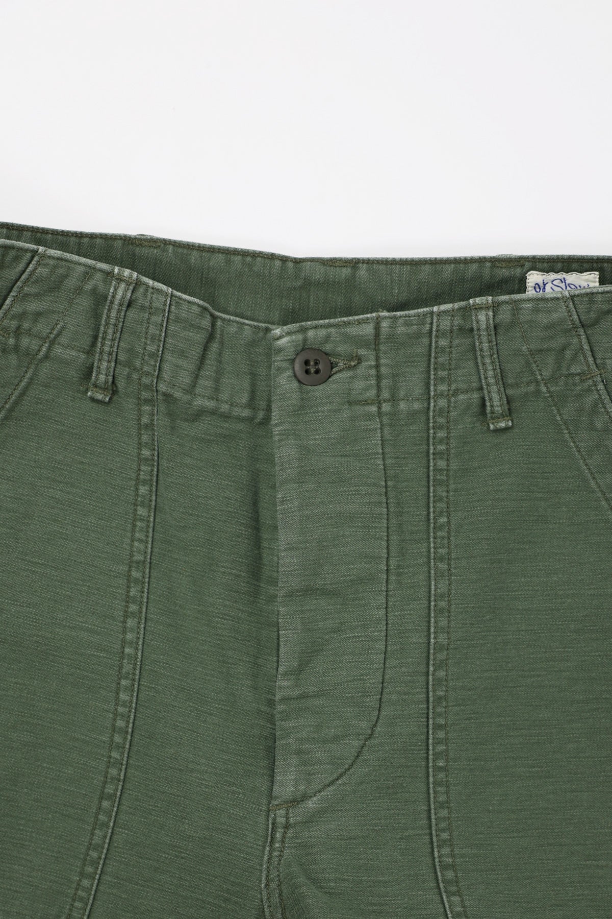 orSlow - U.S. Army Fatigue Shirt - Green Vintage Wash – Withered Fig